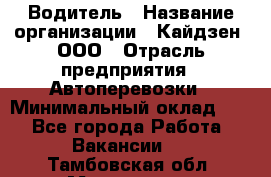 Водитель › Название организации ­ Кайдзен, ООО › Отрасль предприятия ­ Автоперевозки › Минимальный оклад ­ 1 - Все города Работа » Вакансии   . Тамбовская обл.,Моршанск г.